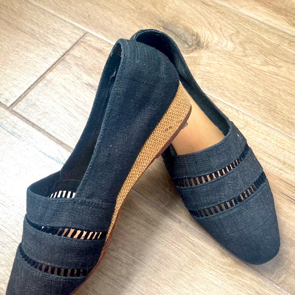 Low-Wedge Canvas Shoe